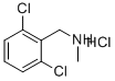 (2,6-ジクロロベンジル)メチルアミン塩酸塩 化学構造式