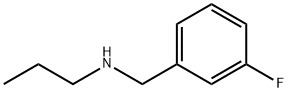 N-(3-FLUOROPHENYLMETHYL)PROPYLAMINE 化学構造式
