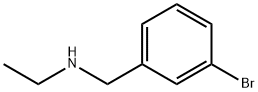 (3-ブロモベンジル)エチルアミン 化学構造式