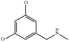 メチル(3,5-ジクロロベンジル)アミン 化学構造式