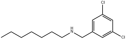 N-(3,5-Dichlorobenzyl)-1-heptanamine Structure