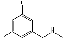 1-(3,5-二氟苯基)-N-甲基甲胺, 90390-28-6, 结构式