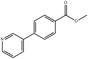 4-(3-吡啶)苯甲酸甲酯, 90395-47-4, 结构式