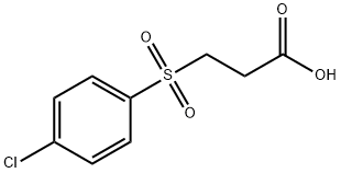 3-[(4-氯苯基)磺酰基]丙酸 结构式