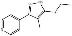 Pyridine, 4-(5-ethoxy-4-methyl-1H-pyrazol-3-yl)- (9CI) 结构式