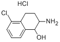 2-AMINO-5-CHLORO-1,2,3,4-TETRAHYDRO-NAPHTHALEN-1-OL HYDROCHLORIDE 结构式