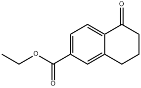 5-氧代-5,6,7,8-四氢萘-2-甲酸乙酯, 90401-85-7, 结构式