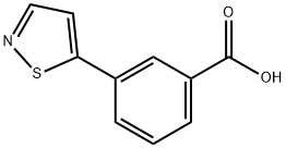 3-(异噻唑-5-基)苯甲酸, 904085-98-9, 结构式