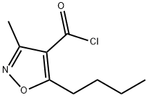 5-丁基-3-甲基异恶唑-4-甲酰氯,90415-80-8,结构式