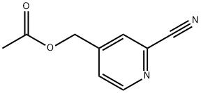 2-Pyridinecarbonitrile, 4-[(acetyloxy)methyl]- Structure