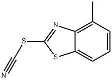 Thiocyanic acid, 4-methyl-2-benzothiazolyl ester (7CI) Structure