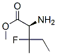 Norvaline,  3-fluoro-3-methyl-,  methyl  ester Structure