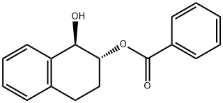 (1R,2R)-trans-1-Hydroxy-1,2,3,4-tetrahydro-2-naphthyl benzoate Struktur