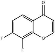 4H-1-Benzopyran-4-one, 7,8-difluoro- 化学構造式