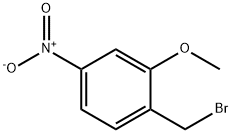 1-(BROMOMETHYL)-2-METHOXY-4-NITROBENZENE 化学構造式