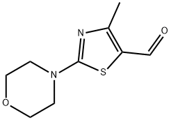 4-METHYL-2-MORPHOLIN-4-YL-1,3-THIAZOLE-5-CARBALDEHYDE 结构式