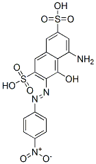 2,7-Naphthalenedisulfonic acid, 5-amino-4-hydroxy-3-[(4-nitrophenyl)azo]-, diazotized, coupled with diazotized 2-amino-4,6-dinitrophenol, diazotized 4-amino-5-hydroxy-2,7-naphthalenedisulfonic acid, diazotized 4-nitrobenzenamine and resorci 结构式