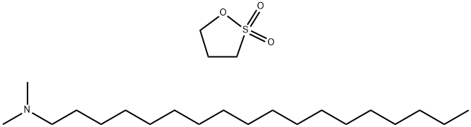 N,N-二甲基-1-十八烷基胺与1,2-氧杂硫羟基烷-2,2-二氧化物的反应产物,90459-46-4,结构式