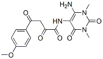 Benzenebutanamide,  N-(6-amino-1,2,3,4-tetrahydro-1,3-dimethyl-2,4-dioxo-5-pyrimidinyl)-4-methoxy--alpha-,-gamma--dioxo-|