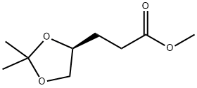 (S)-METHYL-4,5-ISOPROPYLIDENE-2-PENTANOATE Structure