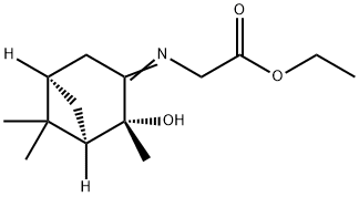 (+)-(1R,2R,5R)--Ethyl [(2-Hydroxypinan-3-ylene)aMino]acetate Structure