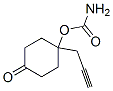 Cyclohexanone, 4-[(aminocarbonyl)oxy]-4-(2-propynyl)- (9CI) Structure