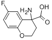 4-AMINO-6-FLUOROCHROMAN-4-CARBOXYLIC ACID 结构式