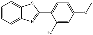 2-(2-ベンゾチアゾリル)-5-メトキシフェノール 化学構造式
