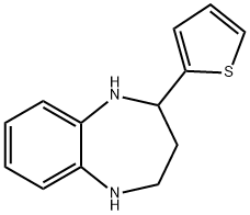 2-THIOPHEN-2-YL-2,3,4,5-TETRAHYDRO-1H-BENZO[B][1,4]DIAZEPINE, 904813-50-9, 结构式