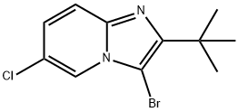 3-BROMO-2-TERT-BUTYL-6-CHLORO-IMIDAZO[1,2-A]PYRIDINE Structure