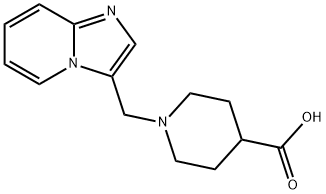 1-IMIDAZO[1,2-A]PYRIDIN-3-YLMETHYL-PIPERIDINE-4-CARBOXYLIC ACID Structure