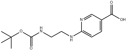 6-(2-TERT-BUTOXYCARBONYLAMINO-ETHYLAMINO)-NICOTINIC ACID Structure