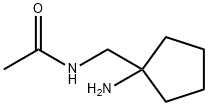 N-(1-AMINO-CYCLOPENTYLMETHYL)-ACETAMIDE Structure