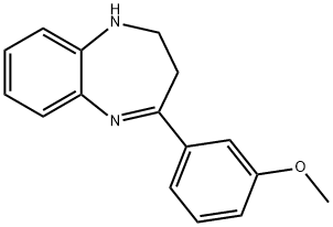 4-(3-METHOXY-PHENYL)-2,3-DIHYDRO-1H-BENZO[B][1,4]DIAZEPINE, 904815-64-1, 结构式