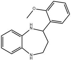 2-(2-METHOXY-PHENYL)-2,3,4,5-TETRAHYDRO-1H-BENZO[B][1,4]DIAZEPINE Struktur