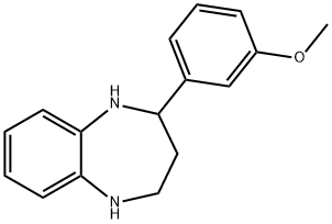 2-(3-METHOXY-PHENYL)-2,3,4,5-TETRAHYDRO-1H-BENZO[B][1,4]DIAZEPINE Structure