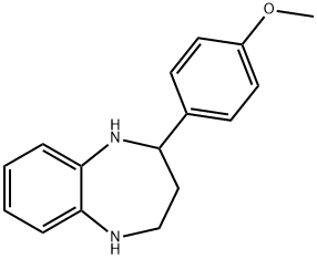 2-(4-METHOXY-PHENYL)-2,3,4,5-TETRAHYDRO-1H-BENZO[B][1,4]DIAZEPINE, 904815-83-4, 结构式