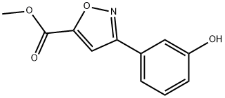 3-(3-HYDROXY-PHENYL)-ISOXAZOLE-5-CARBOXYLIC ACID METHYL ESTER Structure