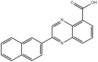 2-NAPHTHALEN-2-YL-QUINOXALINE-5-CARBOXYLIC ACID Structure