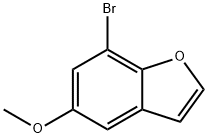 7-BROMO-5-METHOXYBENZOFURAN Struktur