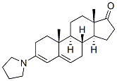 3-(1-ピロリジニル)アンドロスタ-3,5-ジエン-17-オン 化学構造式