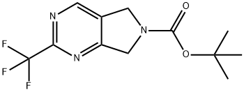 Tert-Butyl2-(Trifluoromethyl)-5H-pyrrolo[3,4-d]pyrimidine-6(7H)-carboxylate Structure