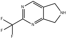 2-三氟甲基-6,7-5H-吡咯并[3,4-D]嘧啶 结构式