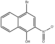 4-BROMO-2-NITRO-1-NAPHTHALENOL Structure