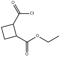 Cyclobutanecarboxylic acid, 2-(chloroformyl)-, ethyl ester (7CI)|