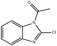 1-乙酰基-2-氯苯并咪唑 结构式