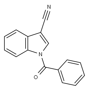 1-BENZOYL-3-CYANOINDOLE, 90539-80-3, 结构式