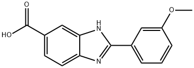 2-(3-Methoxyphenyl)-1H-benzimidazole-5-carboxylic acid Structure