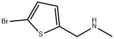 5-溴-N-甲基-2-噻吩甲胺,90553-43-8,结构式