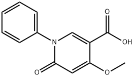 4-Methoxy-6-oxo-1-phenyl-1,6-dihydropyridine-3-carboxylic acid Structure